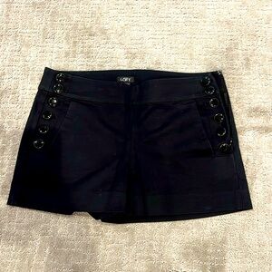 LOFT black button shorts